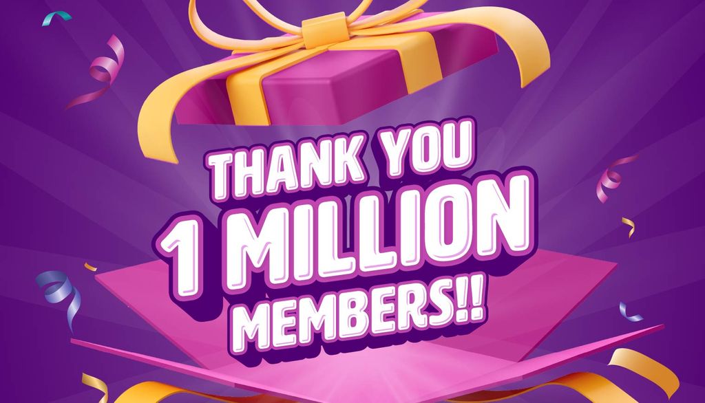 Thank You 1 Million Members!