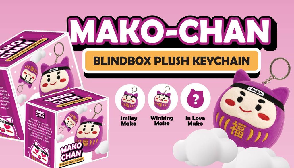 Mako-Chan Blindbox Plush Keychain